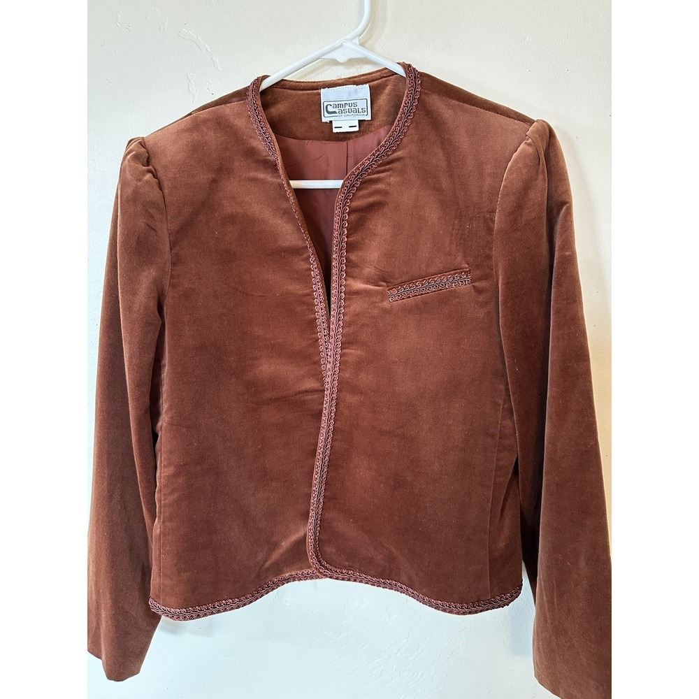 Campus‎ Casual Velvet Copper Color Jacket